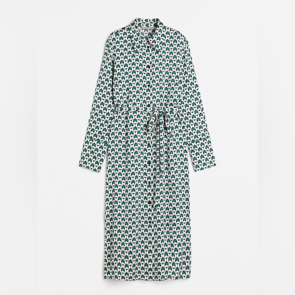 H&M Bow Tie Geometric Dress